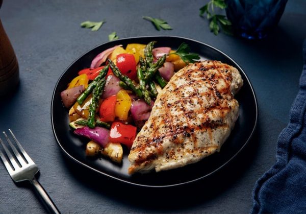 Lemon-Herb Chicken with Grilled Vegetables